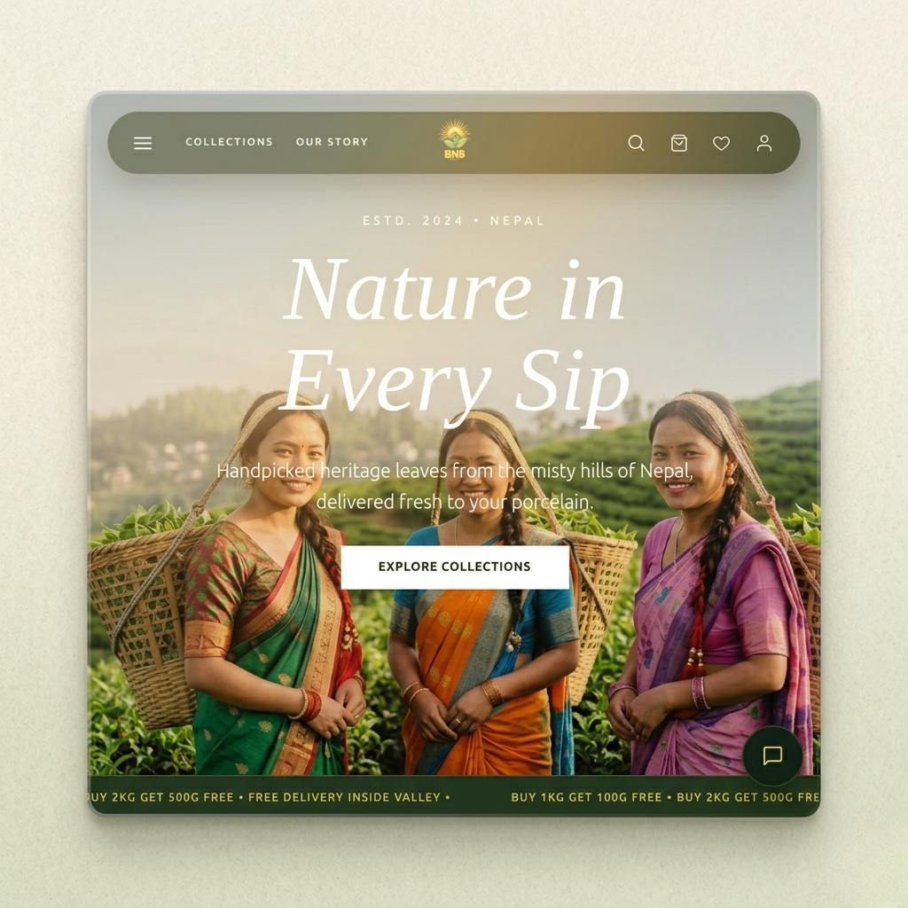 Shop BNB Tea website project